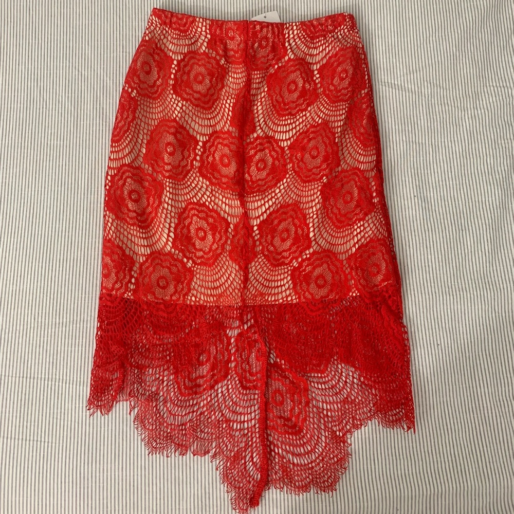 Red skirt